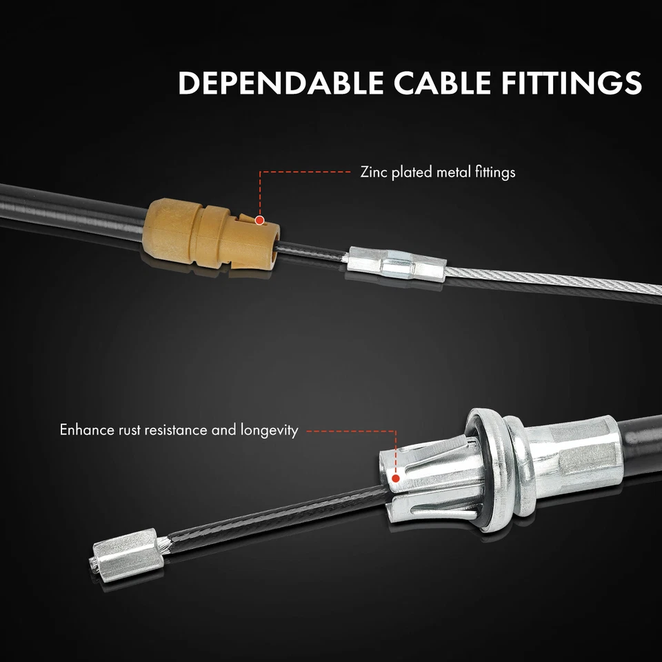 1x Cable de freno de estacionamiento delantero para Chrysler Town & Country 2003-2007 Dodge Caravan Foto 4 de 4