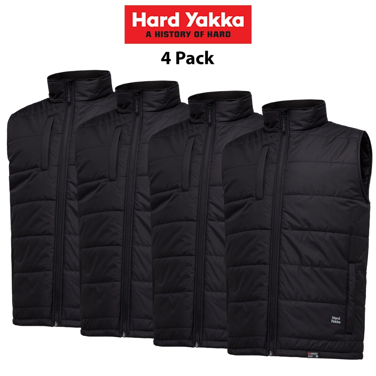 Canvas Jacket Hard Yakka Vests Hard Yakka Pack Puffa Vest Water