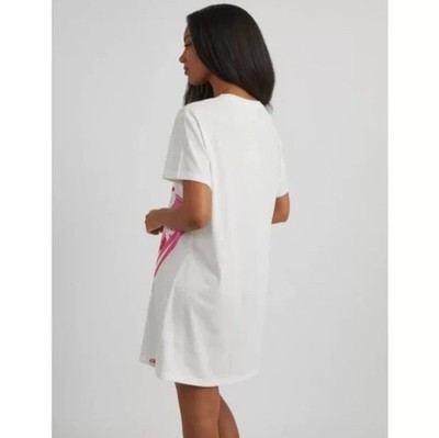 oversized white tee dress Soft Thick Cotton Oversize T-shirt Dress M / Velvet Heart