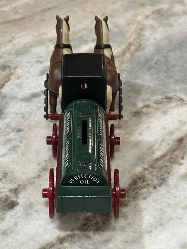 ERTL Horse Drawn Tank Wagon Bank Standard Oil Amoco Red Crown Gasoline - Picture 6 of 8