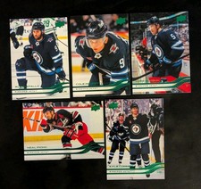 2025-26 Upper Deck Series 2 Holiday Green Winnipeg Jets Lot of 5