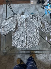 H&M Women's Linen Blend Shirt Size Small