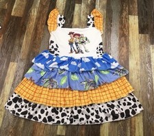 Toy Story Girls Dress with Ruffled Sleeves