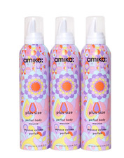 Amika Plus Size Perfect Body Mousse 8.5 oz Volume  Body LOT OF 3