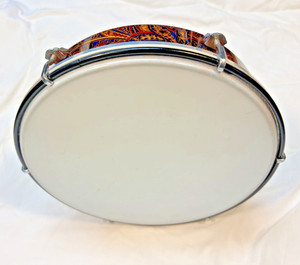 10" INTRICATELY DESIGNED ELEGANT LIGHT HAND DRUM PERCUSSION FOR SAMBA