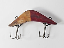 Vintage Millsite Daily Double 2-Way Bait Fishing Lure Red Tenite Crankbait USA