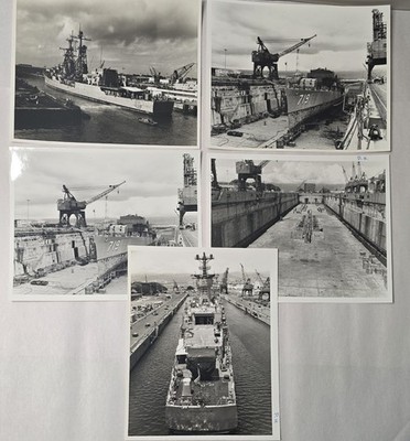 Vintage Lot 5 Official Navy Pearl Harbor Shipyard Photos USS Epperson DD-719