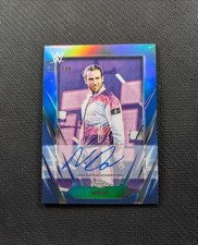 Noam Dar 2026 Topps Chrome WWE Blue Refractor Auto Autograph /150