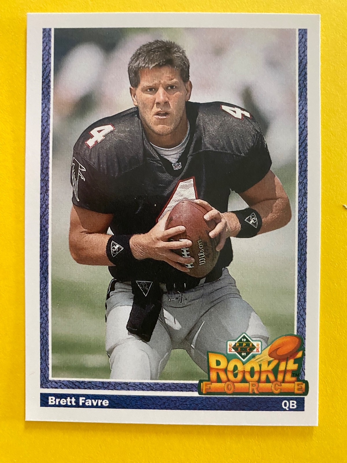 🏈1991 Upper Deck 🏈BRETT FAVRE🏈 #647 -Rookie 🏈RC HOF--FREE DELIVERY- NM++