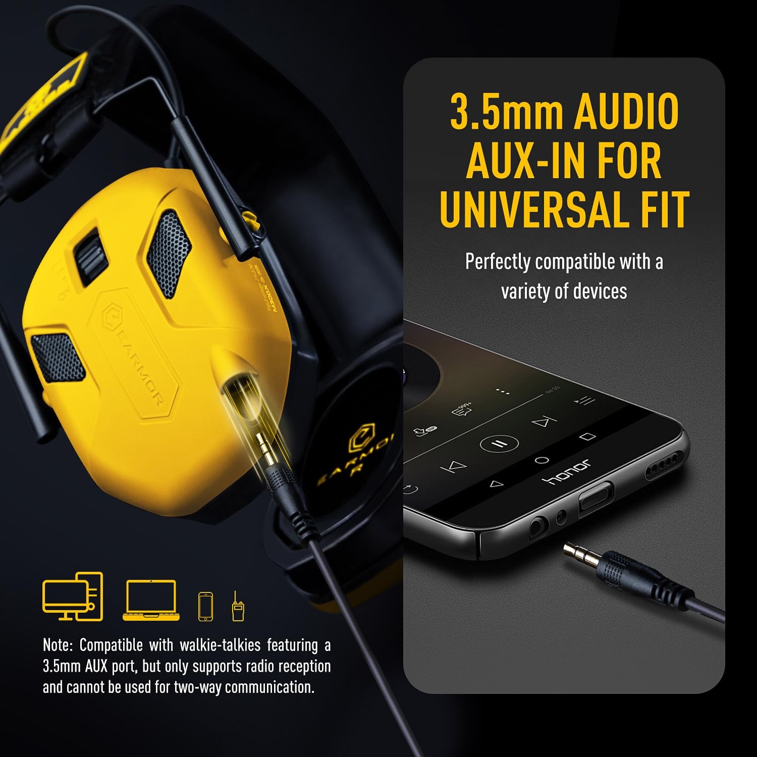 Electronic Ear Protection for Shooting with 4 Microphones, Shooting Ear Prote...