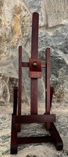 Adjustable Wooden Tabletop Artist Easel Display Stand Brass Tone Hardware 13
