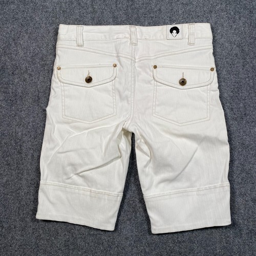 Patrick Robinson for Target Cargo Shorts Womens 3 Juniors White Bermuda Casual - Picture 5 of 7