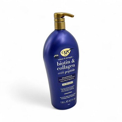 OGX Volume and Strength+ Biotin and Collagen with Peptide Shampoo 1.18 L