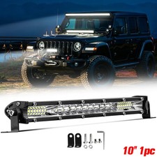 10 Inch Led Work Light Bar Spot Flood Light Offroad Light Jeep Truck Atv 4wd