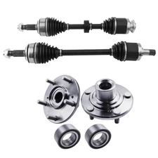 Complet Front CV Axle Shaft+Wheel Hub&Bearing Kit for Honda Acura TSX 2009-2013