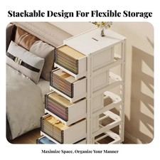 Tiroir à Rangement Pliable Transparent Boîte à Vêtements Concet aussiteption