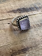 Amethyst Sterling silver ring size 7
