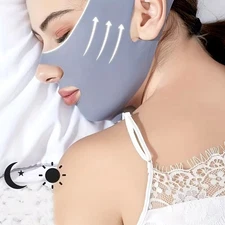 Double Chin Reducer,V-Shape Chin Tightening Band,Face Lift Tape,Prevent Sagging,