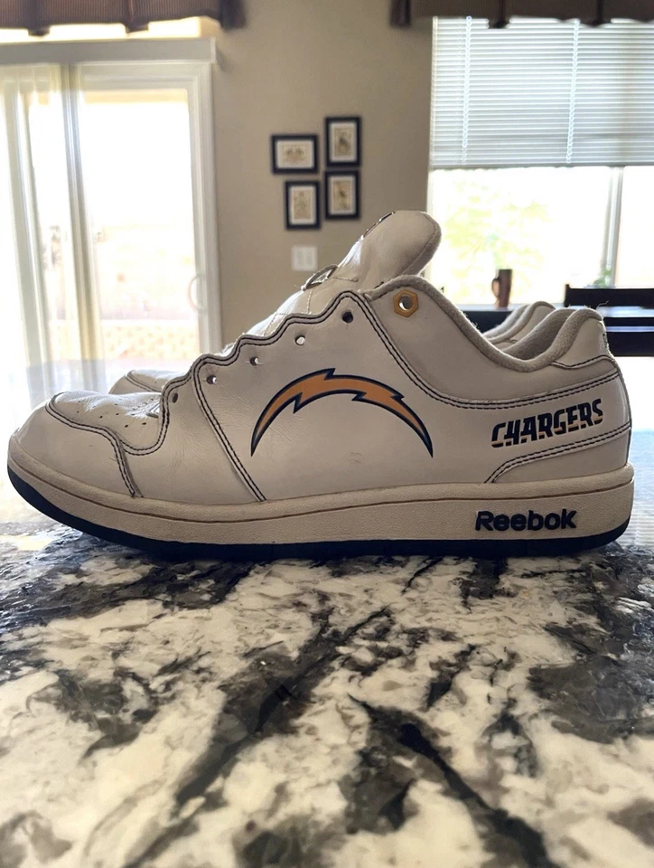 Carregadores San Diego Reebok - Raro? Tênis Masculino NFL RBK Tamanho 8.5 MELHOR OFERTA - Imagem 4 de 4