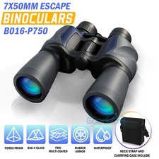 Professinal 7x50 Binoculars BAK4 Prism FMC Lens Waterproof for Outdoor Hiking