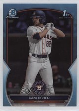 2023 Bowman Draft Chrome Sky Blue Refractor Cam Fisher #BDC-35 03j5