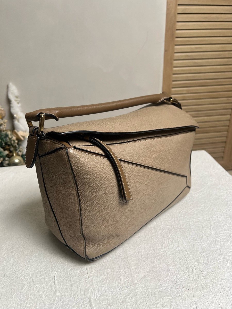 Loewe Puzzle Caramel Leather Top Handle Crossbody Bag authentic View 4