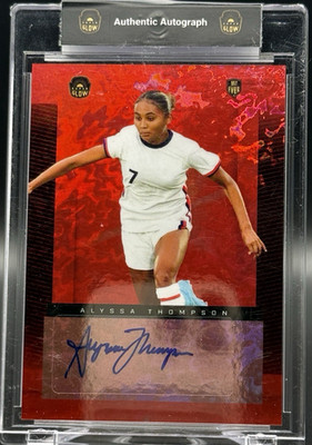 2023 SUPER GLOW ALYSSA THOMPSON 1st Ever Red Plasma AUTO RC ROOKIE 2/5