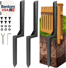 Fence Post Repair Kit, Thickened Heavy Duty Fence Post Anchor Stakes for Repair 