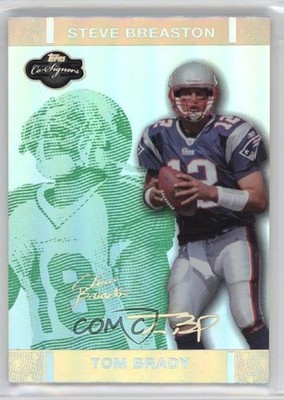 2007 Co-Signers Green Changing Faces Hyper Silver 48/75 Tom Brady Rookie RC 0kb0