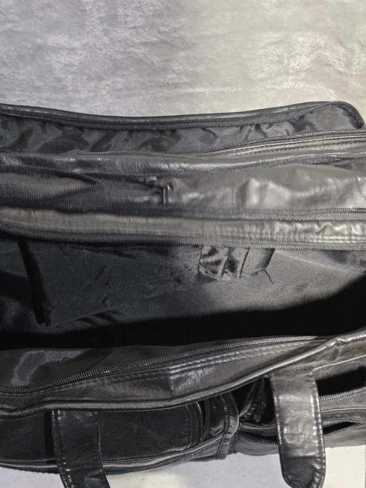 Bolso Vintage Cannon ATPS Cuero Negro Correa Ajustable 16×12×8 Foto 4 de 4