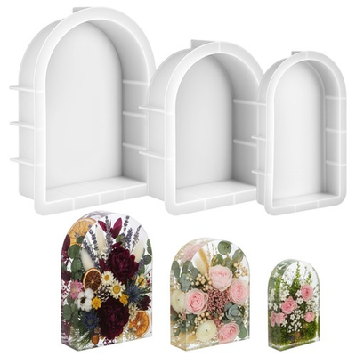 #ad IMengjbang 3Pcs Large Arch Silicone Mold Resin Molds for Epoxy Resin white $21.82