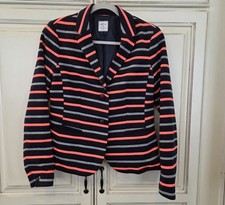 The Academy Blazer Gap Navy Neon Coral Sz 6