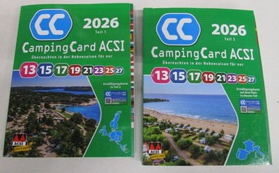 ACSI 2026 CampingCard Campingführer mit Ermäßigungskarte  ++ NEU + OVP ++