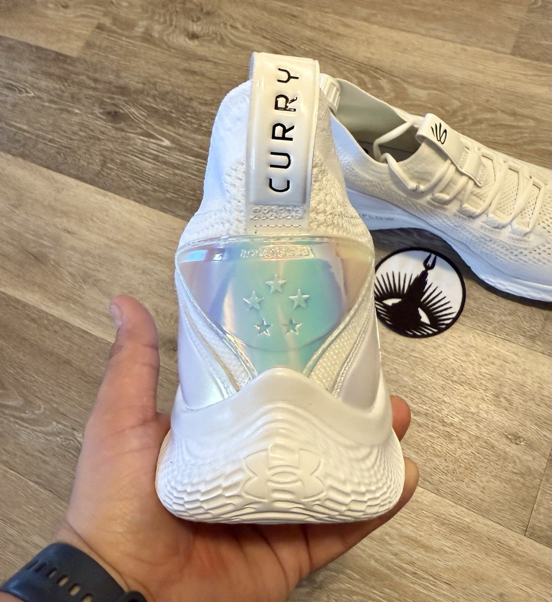 Under Armour Curry 8 ホワイト Under Armour Curry Flow 8 'White Iridescent' 3024422-104 Men's 9