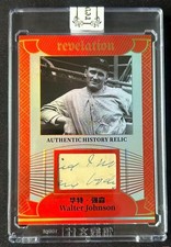 2025 Eternal Revelation Walter Johnson Authentic History Relic Red #14/25