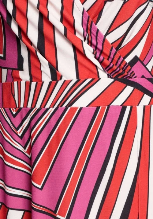 NEU MAXI SOMMERKLEID GRAFIKPRINTS WICKELOPTIK 34 36 38 40 MELROSE pink *39796569 - Bild 4 von 4