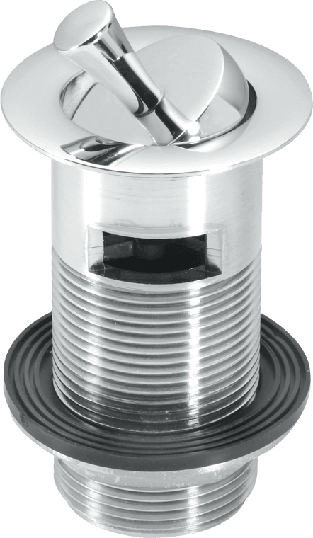 McAlpine BW60SPH-CB 1.25"" Chrome Brass Basin Waste - Backnut Model 60mm Flange