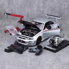 MOTORHELIX 1/18 Nissan Skyline GT-R R34 NISMO CUSTOMIZED Diecast Model Car Gifts