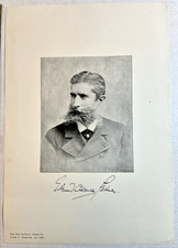 Antique 1889 Edmund Clarence Stedman Poet Portrait Photogravure