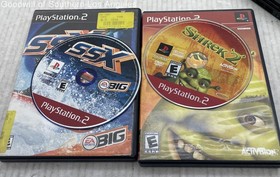 SONY PlayStation 2 PS2 SCPH-75001 Slim Console & 2 Video Games