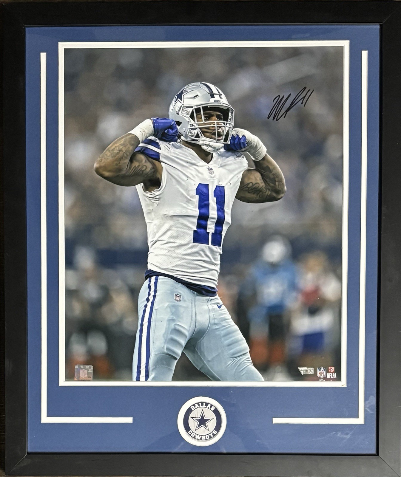 Dallas Cowboys Micah Parsons Signed Framed 16x20 Photo Flex Fanatics 