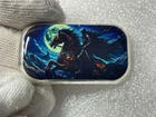 Haleybug Mint 2 Troy Oz .999 Fine Silver Colorized Bar-Fiery Horse & Rider