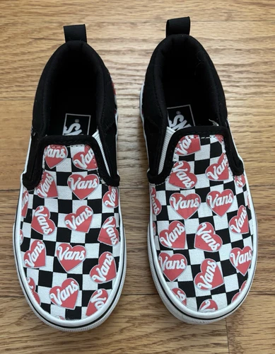 Scarpe slip on bambina Vans Off The Wall Asher a scacchiera 12