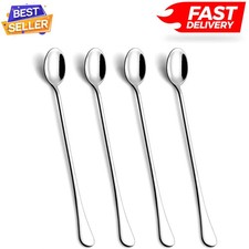 9.5-Inch Long Handle Spoon, Ice Tea Spoons, Ice Cream Spoon, Long Coffee Spoons