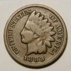 1888 Indian Head Cent Penny  G-VG  "Actual Coin Pictured - Not Cleaned"