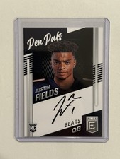 2021 Panini Donruss Elite - Pen Pals Justin Fields #PP-JF (AU, RC) Rookie Chiefs