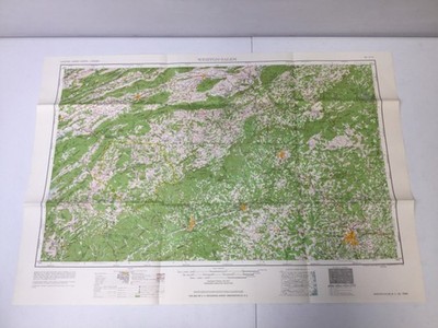 Vintage TVA Topgraphic Map. Winston-Salem NC-VA-TN, 22''x32''