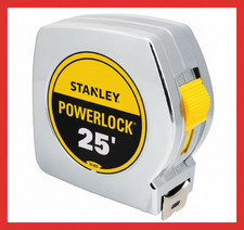 Tape Measure 25 Ft. Stanley Powerlock Professional Blade X Feet Measuring  Foot