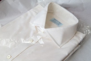 Camisa Hilditch and Key Crudo Talla 17/43 Nueva con etiquetas Mejor Algodón Dos Pliegues
