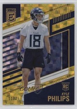 2022 Panini Donruss Elite Rookies Yellow 11/75 Kyle Philips #170 3hd